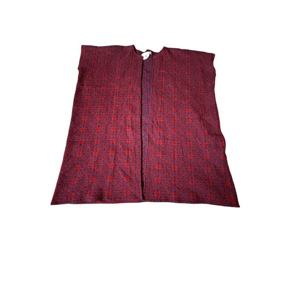 World Market Red & Blue Geometric Patterned Kimono Cardigan O/S NWT - Picture 7 of 9